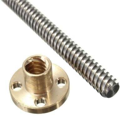 Vidalı Mil Somun 500mm T10 10mm