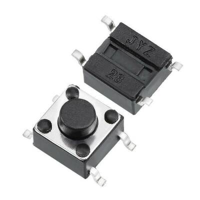 6x6x5mm 4 Pinli SMD Push Buton