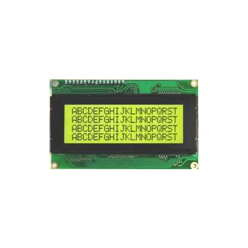 4x20 LCD Ekran, Yeşil Üzerine Siyah